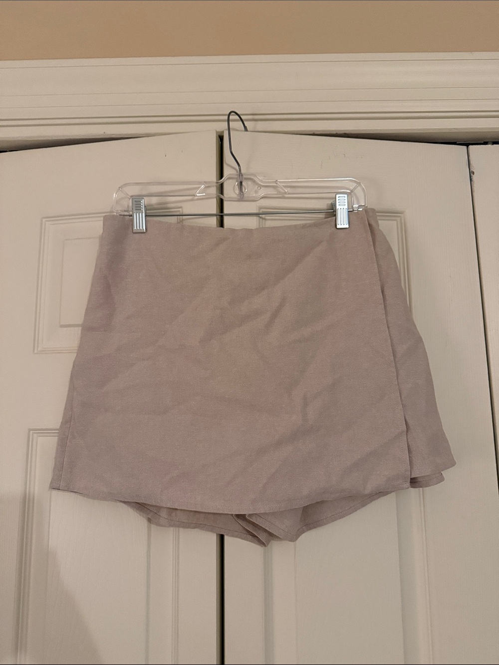 Old Navy Linen Blend Faux Wrap Skort